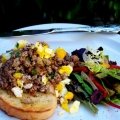 Пилешки дробчета с яйца и гъбен сос