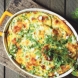 Запеканка с картофено пюре и зеленчуци