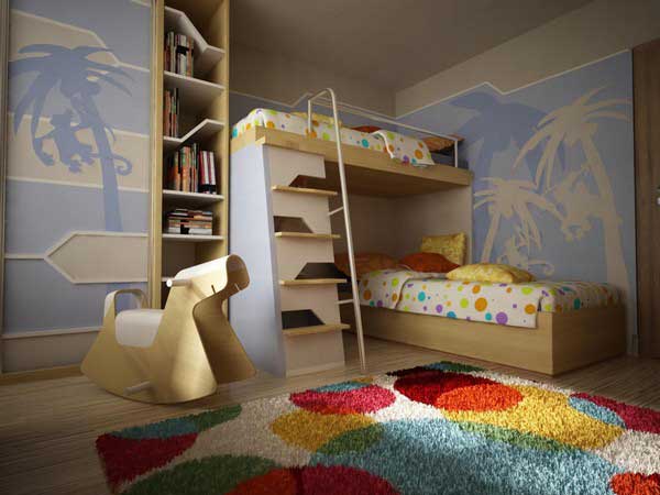 детска стая с двуетажно легло 14