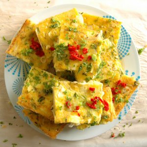 Картофена фритата с лук