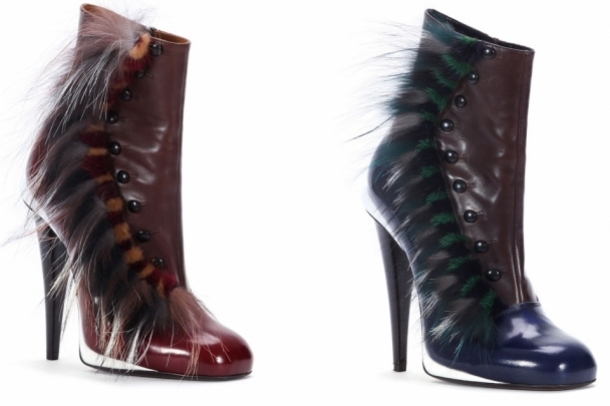 есенна колекция обувки на Fendi 2012