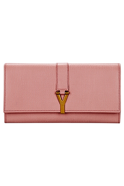 розова  чанта на Yves Saint Laurent 2012