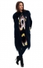 Уникално дълго палто с косъм шарено от Fendi зима 2012