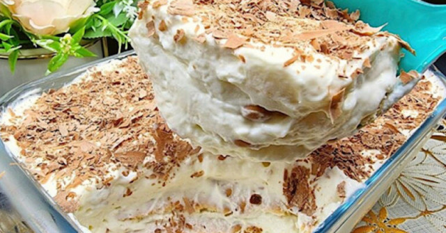 БЪРЗА ЛЯТНА ТОРТА с вкус на сладолед! Млечен крем и нежни бисквитки ...